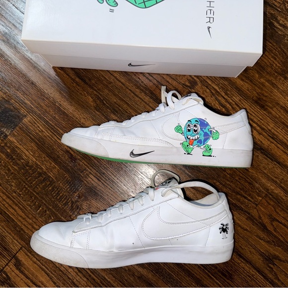 Nike Blazer Flyleather QS Steve Harrington Earth Day 2019 CI5546-100 Size 11 - Picture 4 of 10